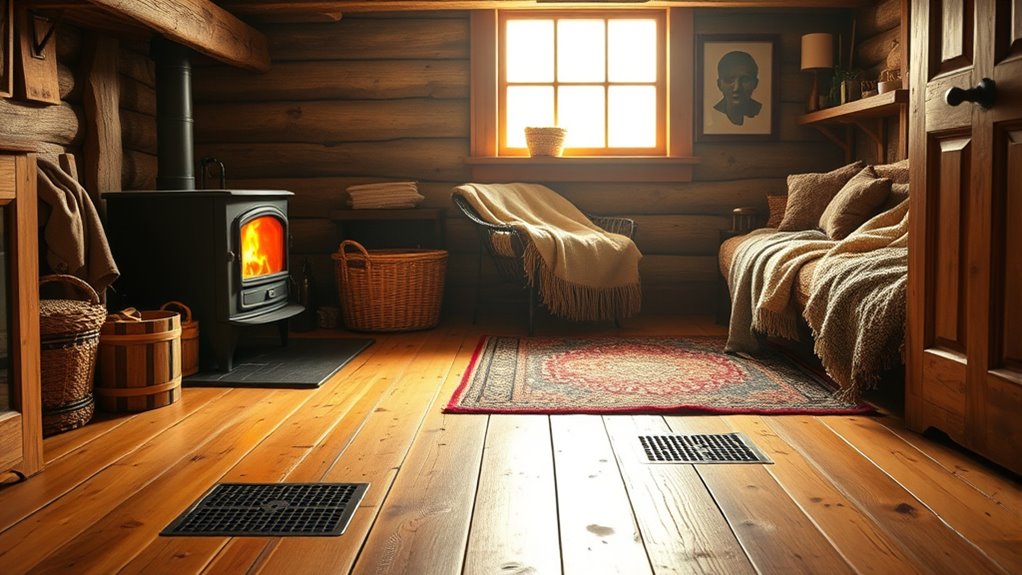farmhouse heating with radiant floors