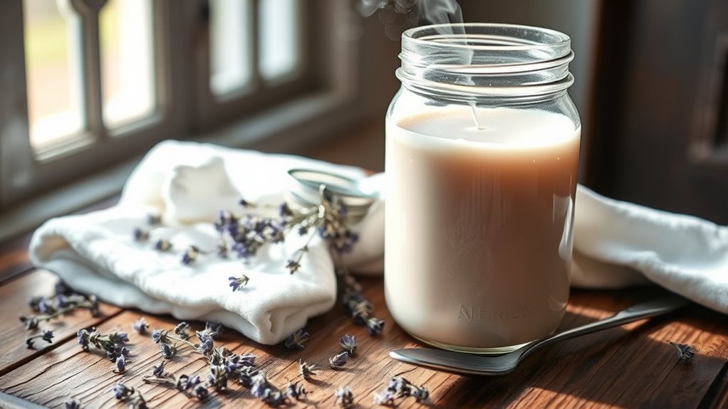 homemade nourishing milk bath