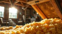 insulation maintains farmhouse warmth