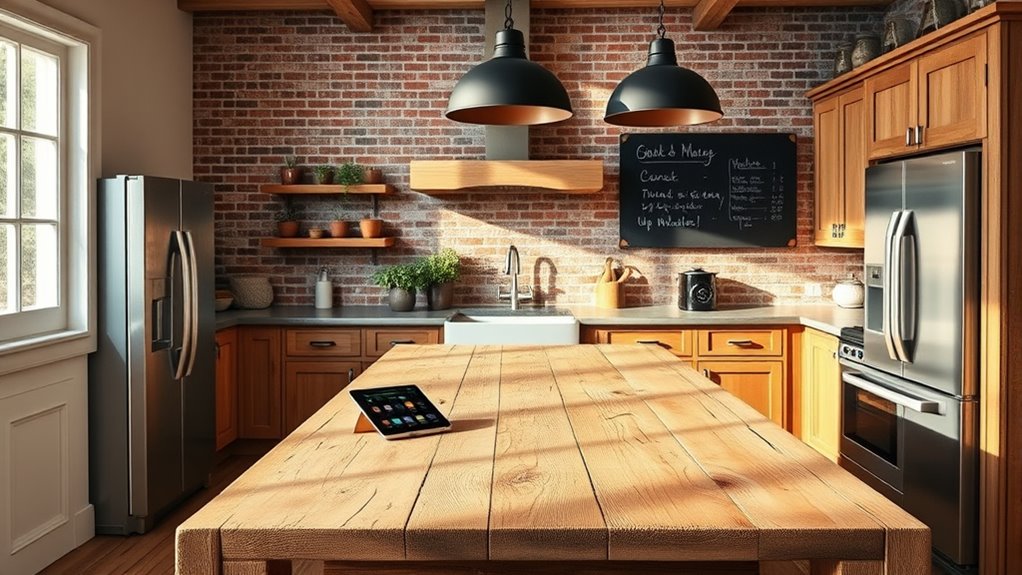 modern tech meets rustic charm