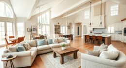 open space furniture arrangement