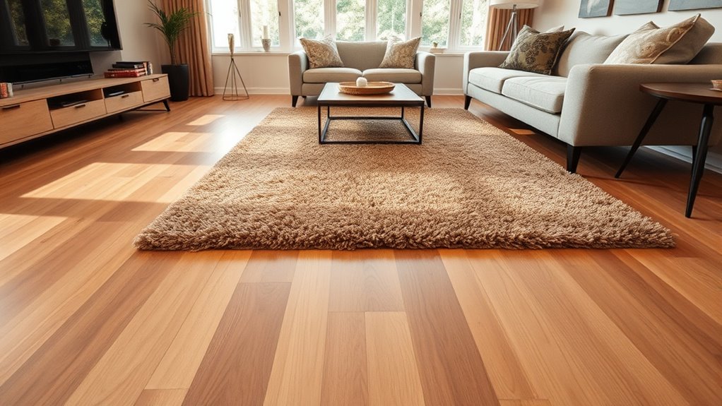 selecting rug for wide plank