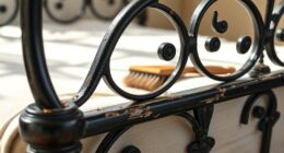 vintage iron bed care