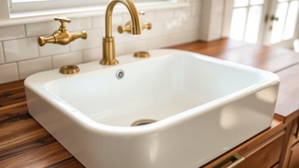 vintage style kitchen sink