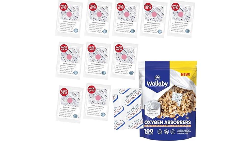 100 pack wallaby oxygen absorbers