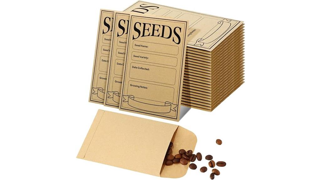 100 seed envelope pack