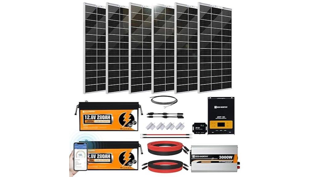 1200w 24v solar system