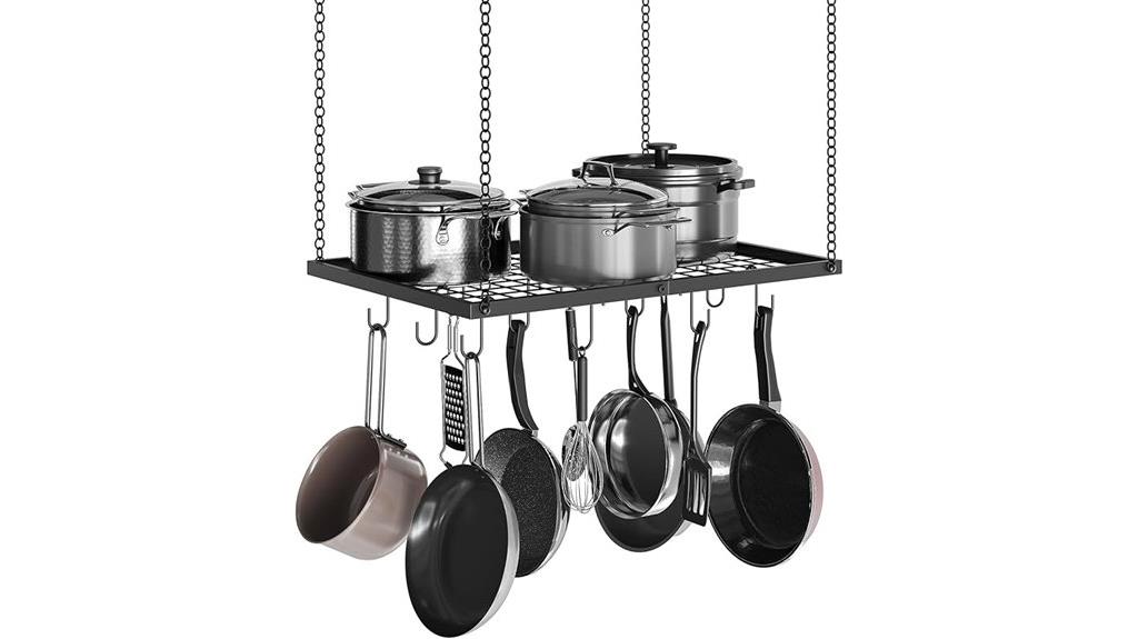 12 hook kitchen pot rack