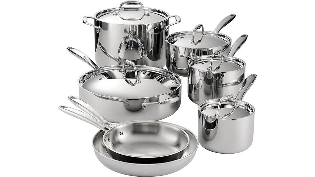 12 piece stainless steel set
