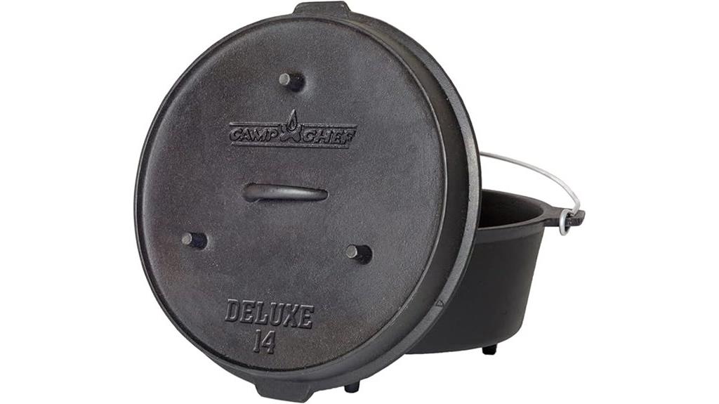 14 inch cast iron dutch oven