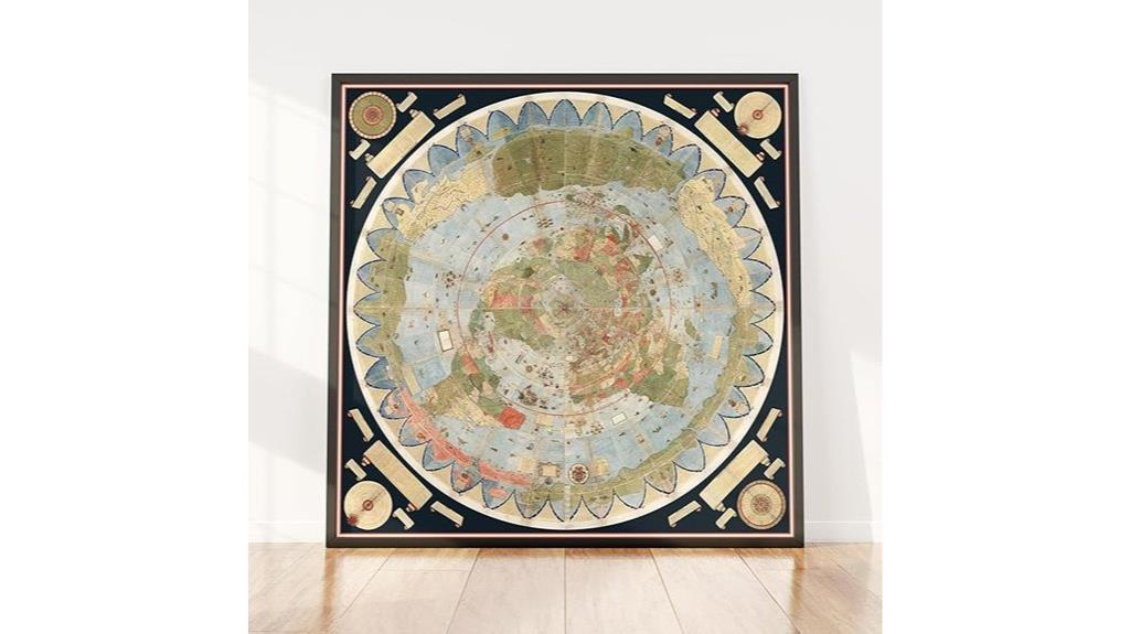 1587 vintage world map