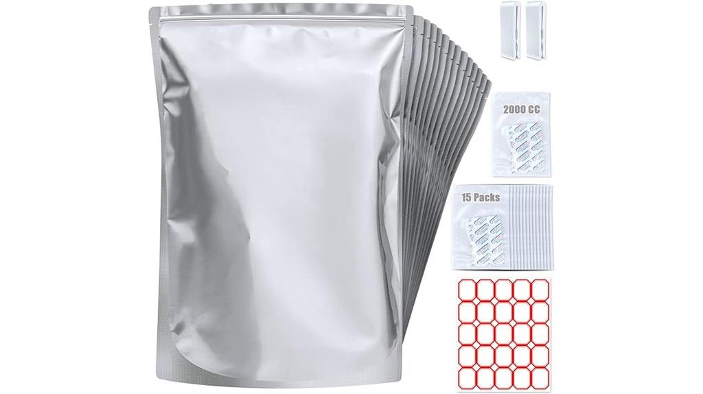 15 pack mylar bags