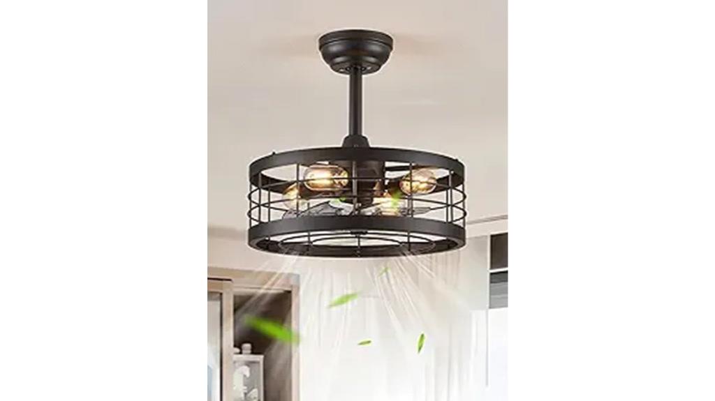 16 5 inch black caged fan