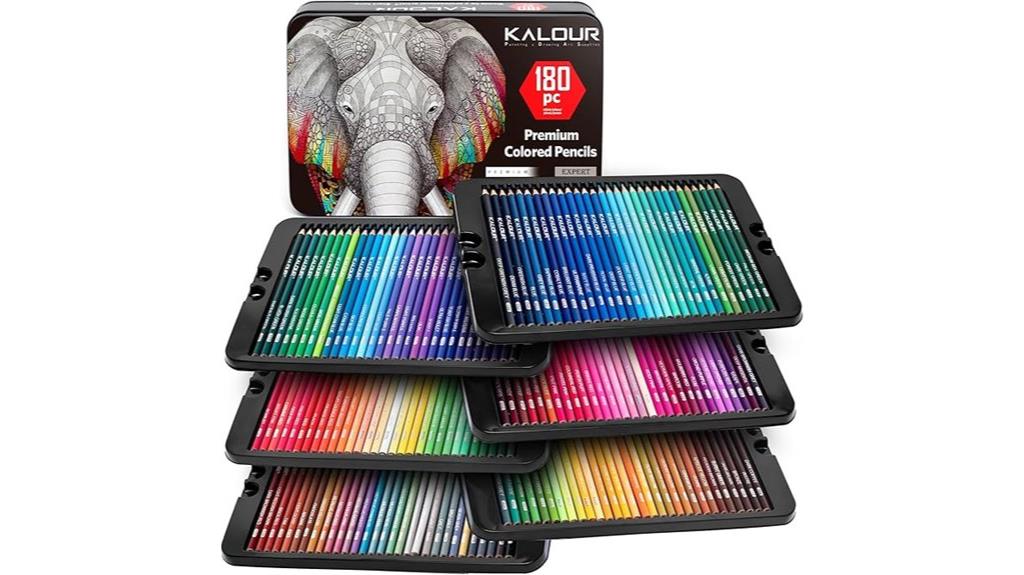 180 colored pencils set