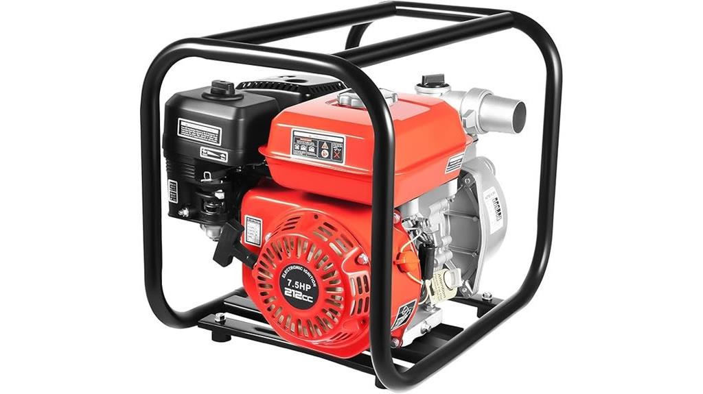 212cc 4 stroke water pump