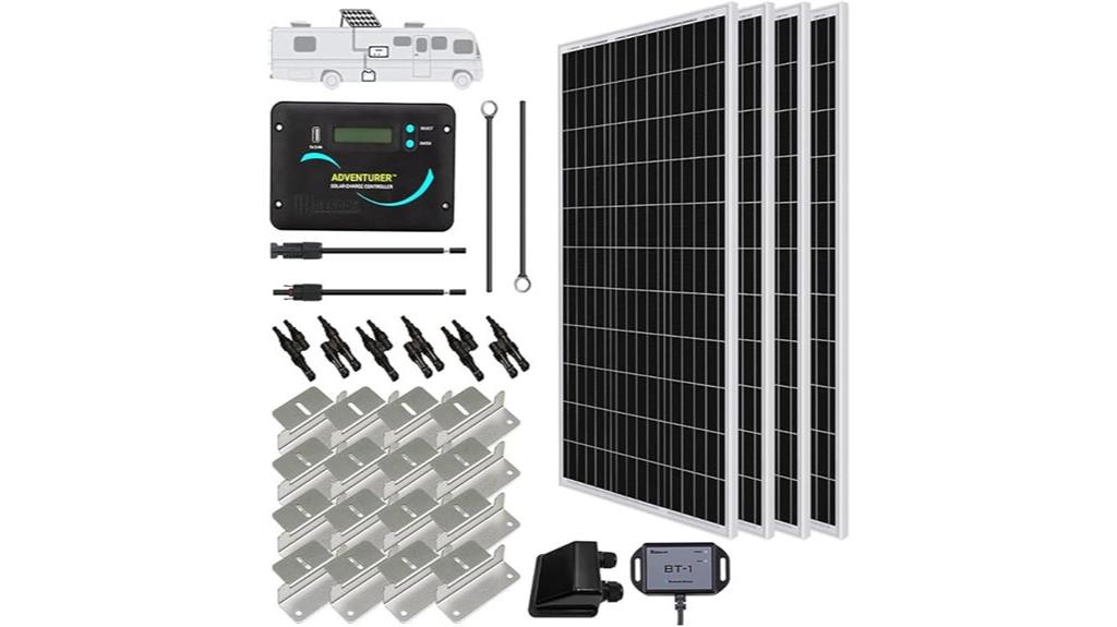 400w monocrystalline rv solar