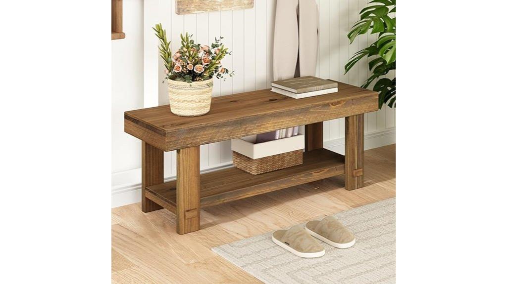 42 6 inch solid wood bench