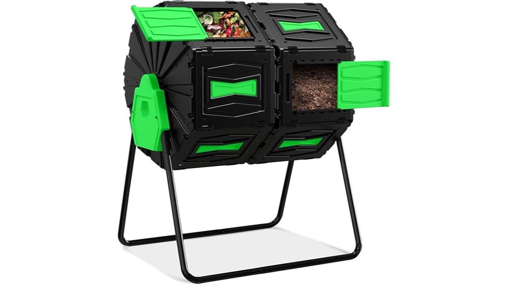 45 gallon dual chamber composter