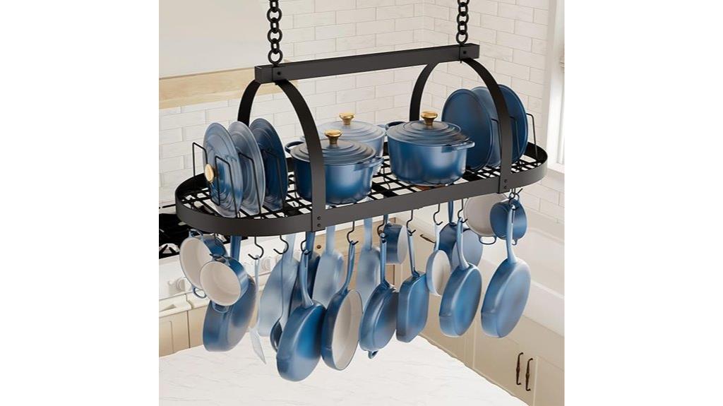 48 inch ceiling pot rack