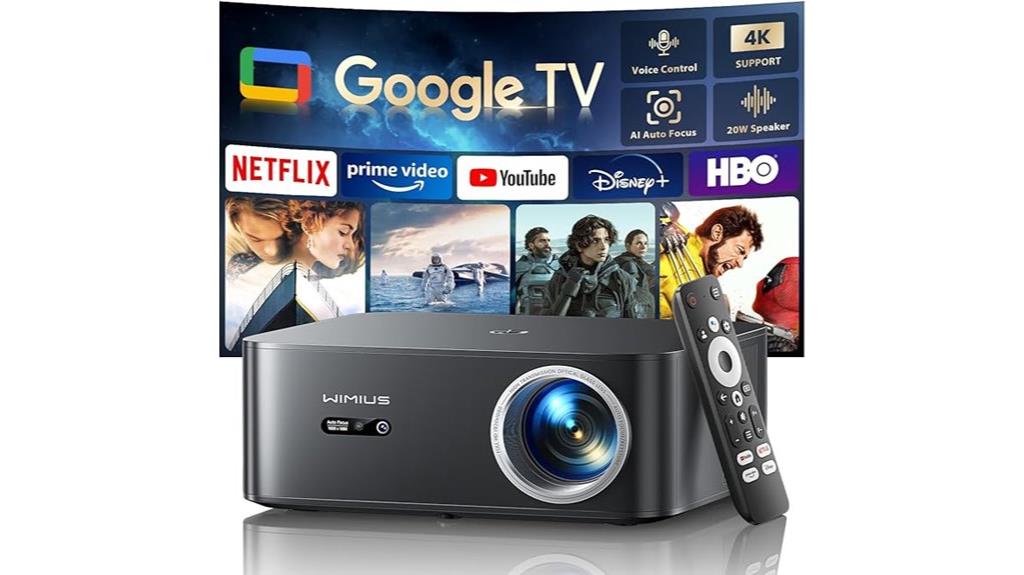 4k google tv projector