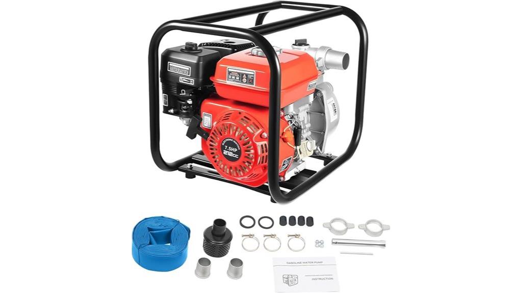 7 5hp gas trash pump
