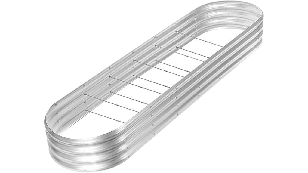 8ft galvanized garden bed