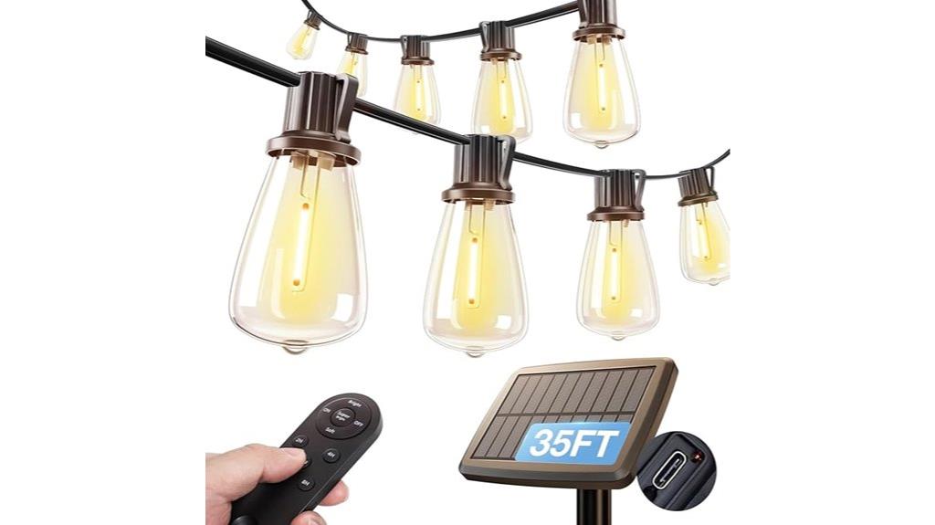 addlon 35ft solar lights