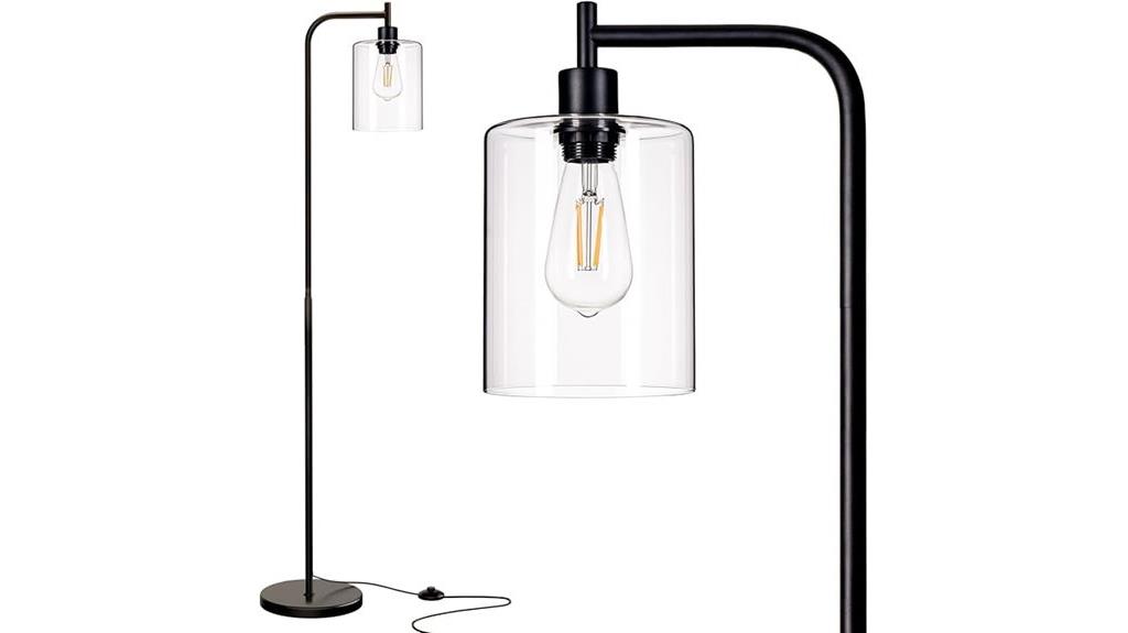 addlon glass floor lamp