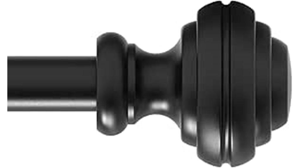 adjustable 48 84 inch curtain rods