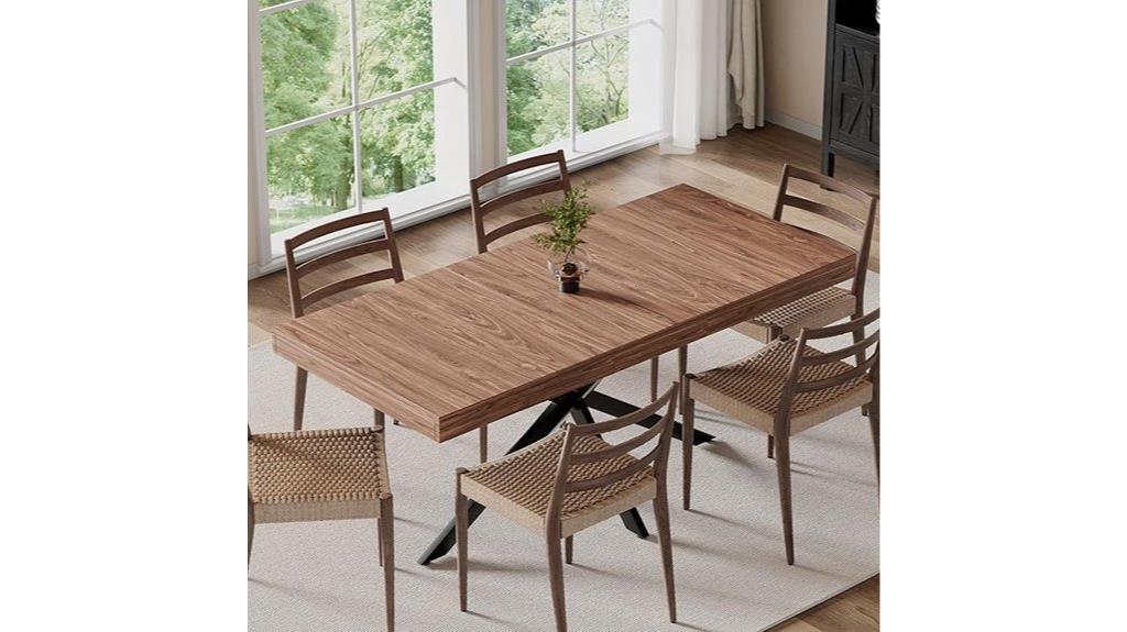 adjustable capacity dining table