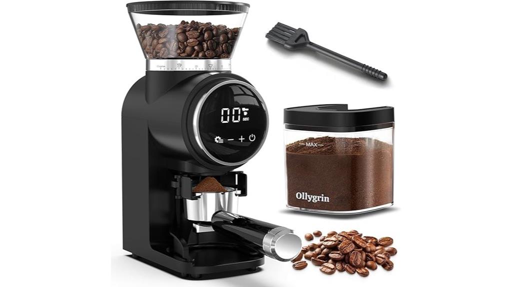 adjustable conical burr grinder