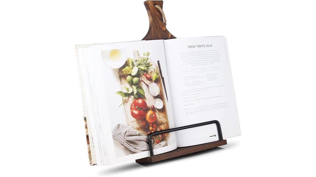 adjustable cookbook and ipad holder