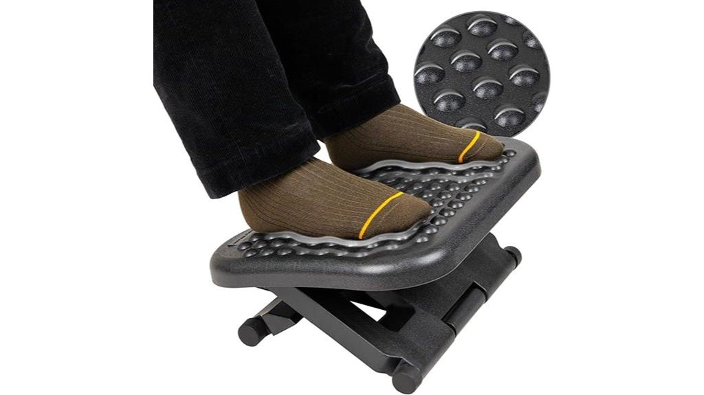 adjustable ergonomic office footrest