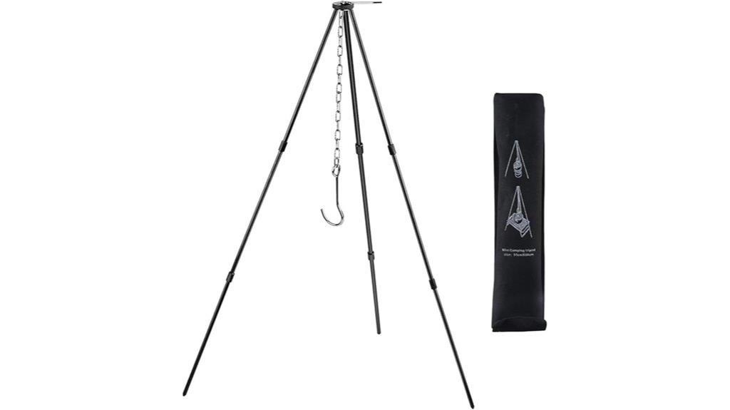 adjustable grill camping stand