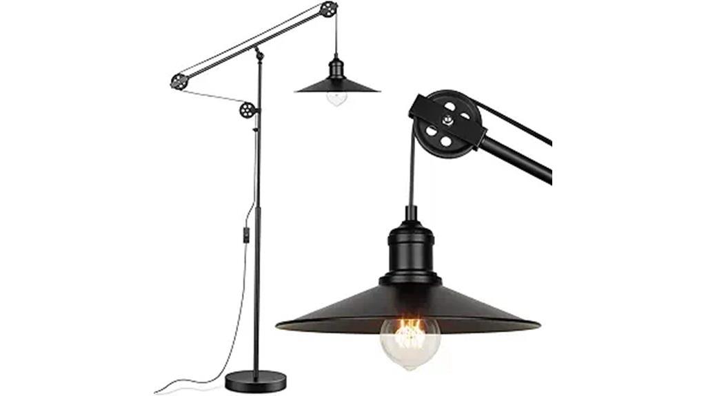 adjustable industrial floor lamp