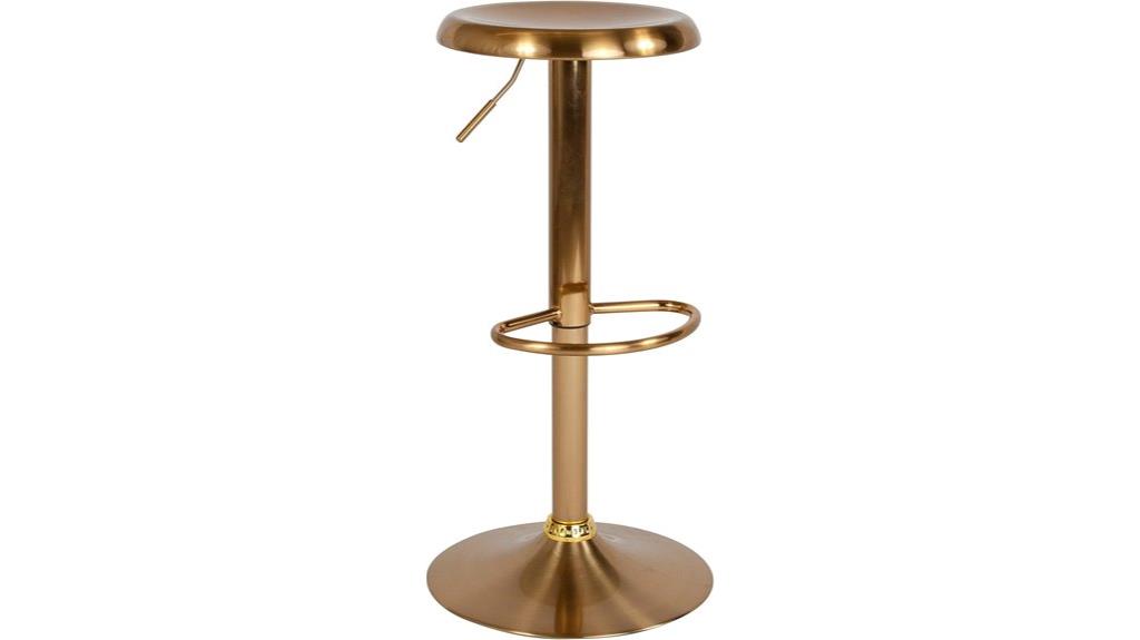 adjustable metal barstool