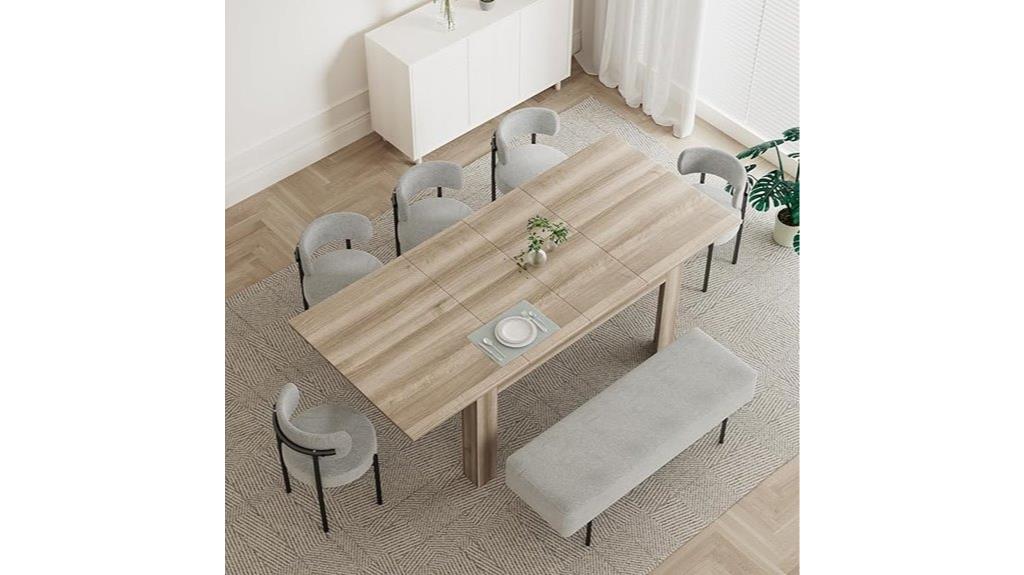 adjustable seating capacity table