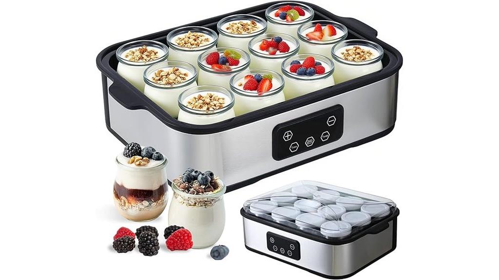adjustable temperature yogurt maker
