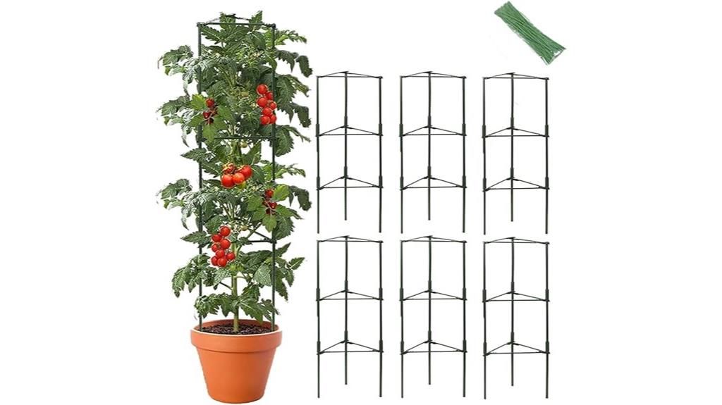 adjustable tomato cage posts