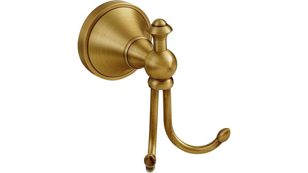 antique brass wall hook
