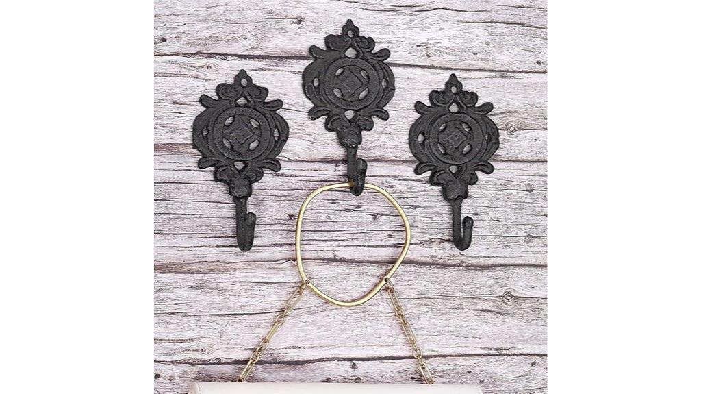antique indian leaf hooks