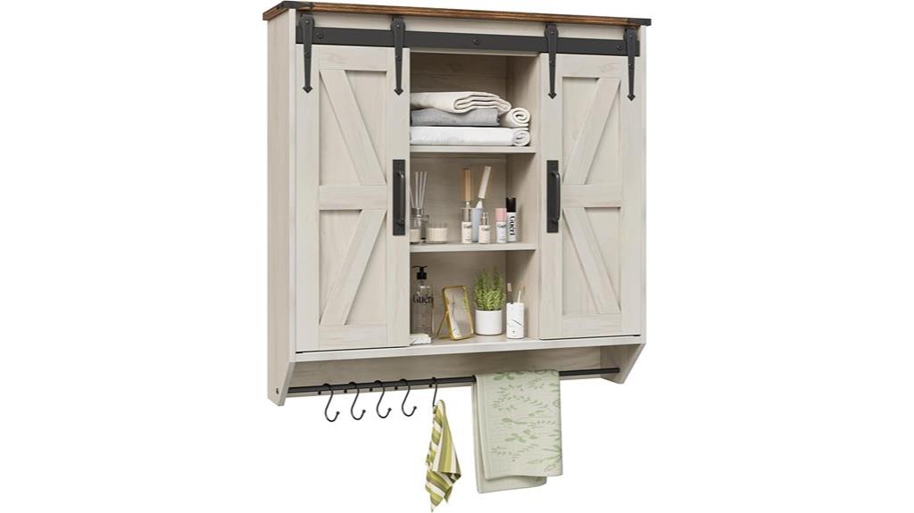 antique white sliding barn doors