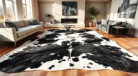 authentic cowhide rug selection