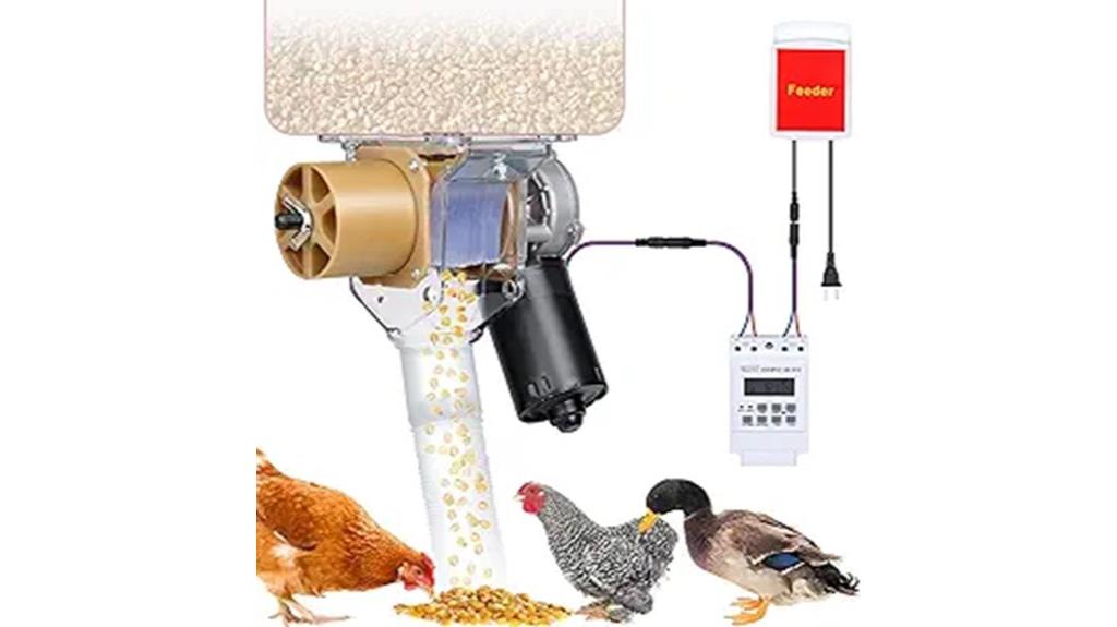 automated 16 timer chicken feeder