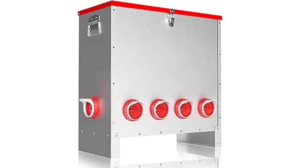 automatic poultry feed dispenser