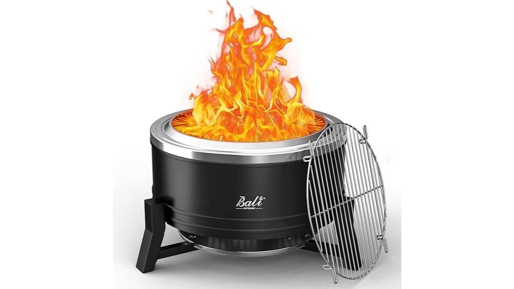 bali outdoors smokeless firepit