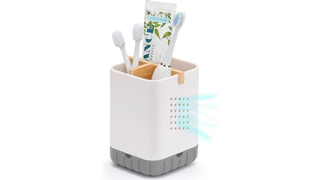bamboo divider bathroom organizer