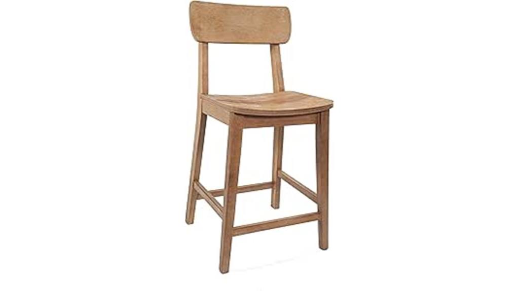 barnwood wire brush stool