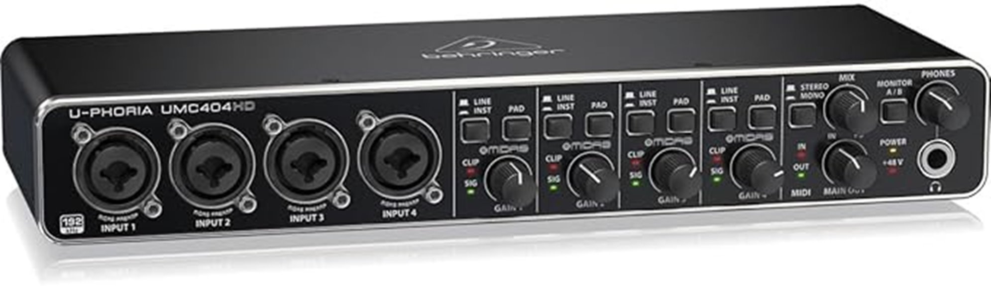 behringer umc404hd interface