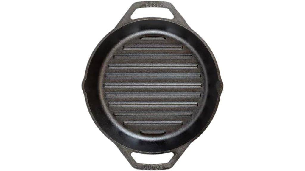 black cast iron grill pan